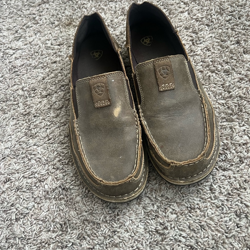 Ariat Men's Tan Leather Slip-Ons